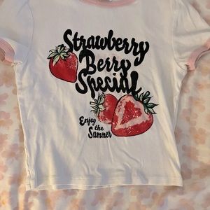 Cute strawberry top